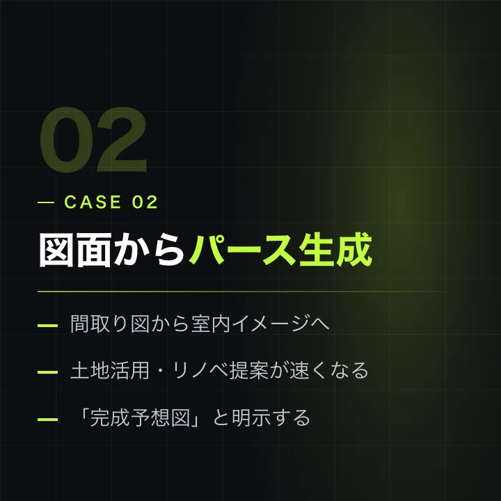 図面からのパース生成